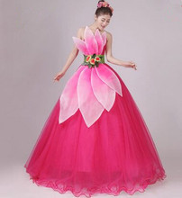 chinese modern dance costumes wedding dance dress for women red dancer clothing flower dance clothing 2024 - buy cheap