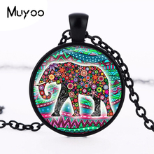 Lucky Elephant Statement Necklace 2016,Elephant Picture Pendant Choker Necklace, Good Luck Charm  Elephant Jewelry HZ1 2024 - buy cheap