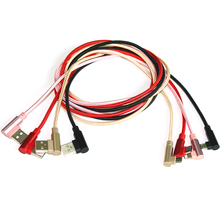 Cable cargador de carga rápida y sincronización de datos 2 m/6,6 '90 grados ángulo recto tipo-c a USB adaptable Nylon Cable convertidor 2024 - compra barato