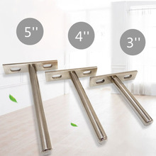 10PCS 3"4"5" Folding Shelf Support Bracket Hidden Floating Wall Shelf Support Brackets for Heavy Duty Bracket 2024 - buy cheap