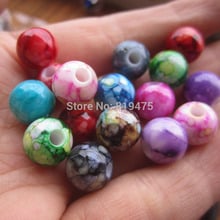 (30 Pieces/lot) 8mm 10mm 12mm Acrylic beads Printing loose beads mix Color  for jewelry making 2024 - buy cheap
