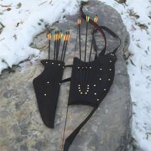 Sacola de arco recurvo tradicional, suporte e flecha, conjunto quiver de jogos de caça 2024 - compre barato