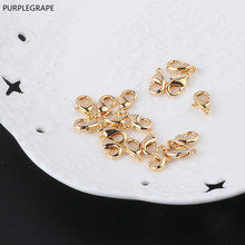 DIY Jewelry Accessories Copper Plated Gold Lobster Buckle Handmade Beaded Material Metal Necklace Bracelet Connection 10pcs 2024 - buy cheap