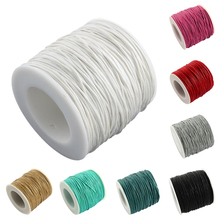 Pandahall 1mm Approx 74m/Roll Waxed Cotton Thread Cords Beading Rope for DIY Bracelet Necklace 8 Color Available 2024 - buy cheap