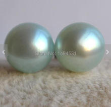 Wedding Pearl Jewelry , AAA10-11MM Pale Blue Natural Freshwater Pearl Stud Earrings, Sterling Silvers Jewelry New Free Shipping 2024 - buy cheap