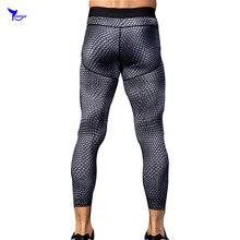 2019 Mens 3D Printed Cropped Compression Jogging Leggings Quick Dry Fitness Capris Running Pants Calf Length Elastic Gym Tights 2024 - buy cheap