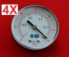 4pcs/lot 2" 50mm brass vacuum pressure gauge ,vacuum manometer ,NPT1/4" thread 2024 - buy cheap