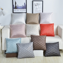 Solid Color Soft Plush Bronzing Cushion Cover 45X45cm Home Decor Faux Fur Pillow Cover Bedroom Sofa Seat Decorative Pillow Cases 2024 - buy cheap