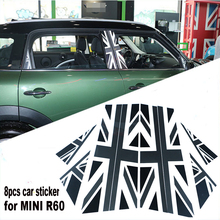 Pegatina de Material para decoración de ventanas de coche, pegatina para BMW Mini Countryman R60, 8 unids/lote 2024 - compra barato
