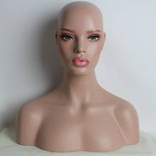 Female Realistic Fiberglass Mannequin Head Bust Sale For Wig Jewelry And Hat Display 2024 - buy cheap