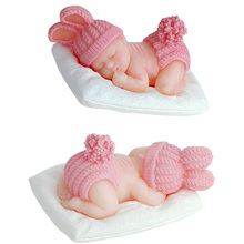 Factory Outlets Sleeping Baby fondant Silicone Mold Chocolate Fondant Cake Decoration Soap Baking Tool FT-0290 2024 - buy cheap