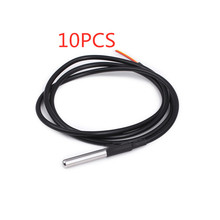 10PCS DS1820 Stainless steel package Waterproof DS18b20 temperature probe temperature sensor 18B20 for arduino 100CM 200CM 300CM 2024 - buy cheap