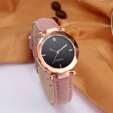 2020 Модные женские кожаные повседневные часы, Роскошные Аналоговые кварцевые наручные часы с кристаллами, быстрая доставка 2024 - купить недорого