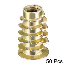 Uxcell 50pcs/lot M6 Zinc Alloy Thread Flanged Hex Drive Head Furniture Nut For Wood Insert Nut 13mm 14mm 18mm 19mm Bronze Tone 2024 - buy cheap