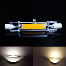 Mais recente led cob r7s lâmpadas 78mm 15 W AC220-240V 30 W Regulável r7s 118 milímetros Substituir lâmpada Halógena 13mm de diâmetro tubo de vidro r7s 2024 - compre barato