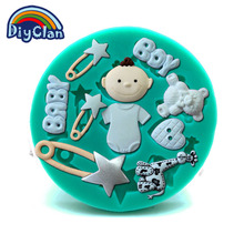 Promotion baby boy bear silicone fondant mold cake decorating tool bebe sugar craft chocolate kitchen baking mould F0096BB35 2024 - buy cheap