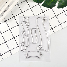 Ribbon Transparent Clear Stamp and metal cutting dies for Scrapbooking Transparent Silicone Rubber DIY Photo Album Decor 2024 - buy cheap