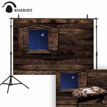 Allenjoy stable barn photography background western night horse starry sky wood backdrop photobooth photo shoot prop fabric 2024 - buy cheap