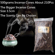 500Grams About 210Pcs 3.5cm Bigger Incense Cones Natural Reflux Tower Incense Natural Spices Smoke Cone Backflow Incense Bullet 2024 - buy cheap