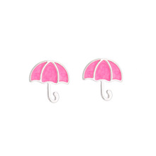 Promotion Elegant Umbrella Resin 925 Sterling Silver Ladies Stud Earrings Wholesale Price Women Drop Shipping No Fade Gift 2024 - buy cheap