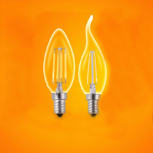 Винтажная лампа Эдисона, светодиодная лампа накаливания E14, 220 В, праздничные лампы 2 Вт, 4 Вт, лампа накаливания для домашнего декора, лампочки 2024 - купить недорого