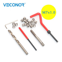 25pcs M7x1.0mm Thread Repair Tool Set Stainless Steel Wire Helical Coil Damaged Thread Insert Combination Garage Hand Tools Kit 2024 - buy cheap