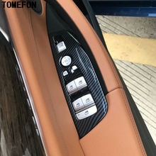 Reposabrazos de puerta ABS para cubierta de botones interruptores, embellecedor de diseño Interior de coche para BMW X3 G01 2018 LHD, solo para mano izquierda 2024 - compra barato