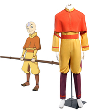 Anime Avatar Cosplay Avatar Aang Cosplay Costume Full Set Custom Made Any Size Adult Kids Costume Cosplay 2024 - buy cheap