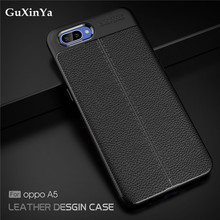 For OPPO A5 Cases Cover Luxury Leather ShockProof TPU Back Case For OPPO A5 Phone Fundas For OPPO A5 A3S Coque 6.2" 2024 - buy cheap