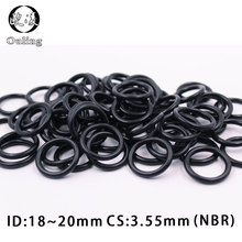 50PCS/lot Rubber Ring NBR O-Ring Sealing 3.55mm Thickness ID18/19/20mm Nitrile O Ring Seal Oil resistance Ring Gasket Washer 2024 - buy cheap