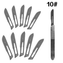 1Pcs Scalpel Knife with 10Pcs Sculpting Blades 10# 11# 12# 15# Animal Scalpel Knife Wood Carving Pen PCB Carving Knife 2024 - buy cheap