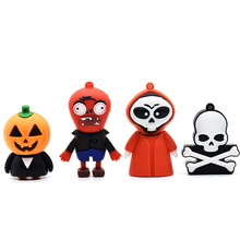 Halloween usb flash drive pendrive 4GB 8GB 16GB 32GB 64GB 128GB Shantou U stick pumpkin memory stick pen drive hallowee gift 2024 - buy cheap