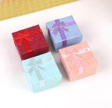 4X4cm  paper Ring Earrings Packing Gift Box Jewelry Boxes Packaging 2024 - buy cheap