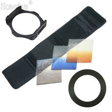 6 In 1 Camera Lens Filter Kit Bag 49 52 55 58 62 67 72 77 82mm Adapter Ring Keep Holder Gradient Blue Orange Gray Cokin P Filter 2024 - buy cheap