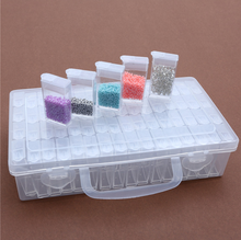 64Pcs Diamond Painting Tool Accessories Beads Container Rhinestone Diamond Embroidery Beadwork Storage Boxes Tools 2024 - buy cheap