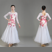 Disfraces de baile modernos para mujer, vestido de baile de Salón Estándar para actuaciones de tango y Vals, vestido de competición 2024 - compra barato