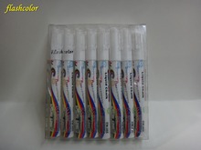 NEW 2021 Year Highlighter Fluorescent Liquid Chalk Marker Pen for LED Writing Board 3mm WHITE 10set/lot(80pcs) 2024 - buy cheap