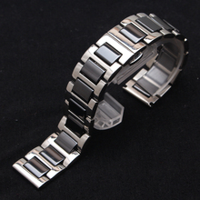 Correa de cerámica de acero inoxidable para reloj Samsung Galaxy, 46mm, SM-R800 Gear S2 S3, repuesto de pulsera, 20mm, 22mm 2024 - compra barato