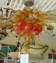 Free Shipping Wedding Centerpiece Home Ceiling Hand Blown Art Glass Chandelier 2024 - buy cheap