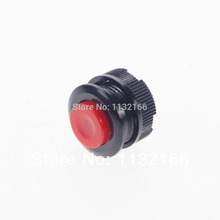 Interruptor de botón de desbloqueo momentáneo, pulsador rojo de 2 pines SPST OFF-(ON) 1A 250VAC 14mm 2024 - compra barato