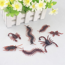 10Pcs Plastic Imitation Centipede Scorpion Flies Insects Fool's Day Toys Prank Funny Trick Joke Gadgets 2024 - buy cheap