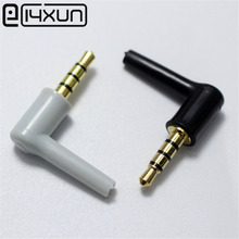 4Pcs 3.5mm Jack 4 Pole 3.5 Male 90 Right Angle L-shaped Stereo Headphone Plug DIY Repair Earphone Jack Audio Soldering Connector 2024 - buy cheap