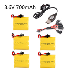 3.6V 700mah AA NI-CD M Battery with Charger Electric toys car ship robot rechargeable AA 3.6V 700 mah Battery 2024 - buy cheap