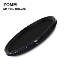 Professional Zomei Adjustable 77mm ND Filter ND2 - 400 Coating Camera Lens Germany Glass for Canon Nikon Camera Screw Border 2024 - buy cheap