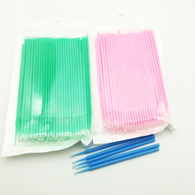 100Pcs/Bag Disposable Makeup Brushes Individual Lash Removing Tools Swab Micro brushes Eyelash Extension Tools 2024 - buy cheap