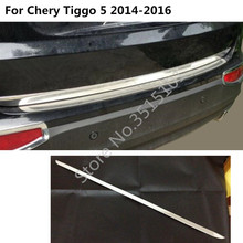 Автомобильная накладка на заднюю дверь из нержавеющей стали, накладка на бампер, накладка на багажник, капоты 1 шт. для Chery Tiggo 5 Tiggo5 2014 2015 2016 2024 - купить недорого