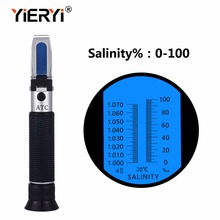 yieryi ppt 100 Salinity Meter 0-10 Sodium Chloride Concentration Mariculture Breeding Refractometer Sea Gravimeter Aquarium 2024 - buy cheap