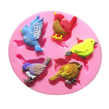 Kitchen Accessories Ware Five Birds Cooking Tools Cake Decorating Silicone Mold For Baking Eid Pastry Fondant Sugar Craft 2024 - buy cheap