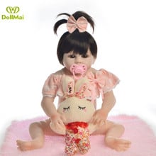 48CM bebe Reborn Dolls Realistic premie girl newborn baby Doll soft full body silicone Boneca Doll l.o.l  gift toys 2024 - buy cheap