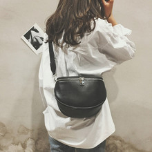 Модная простая женская сумка-мессенджер из искусственной кожи, повседневный черный саквояж на молнии через плечо, легкая дорожная нагрудная Сумочка для денег 2024 - купить недорого